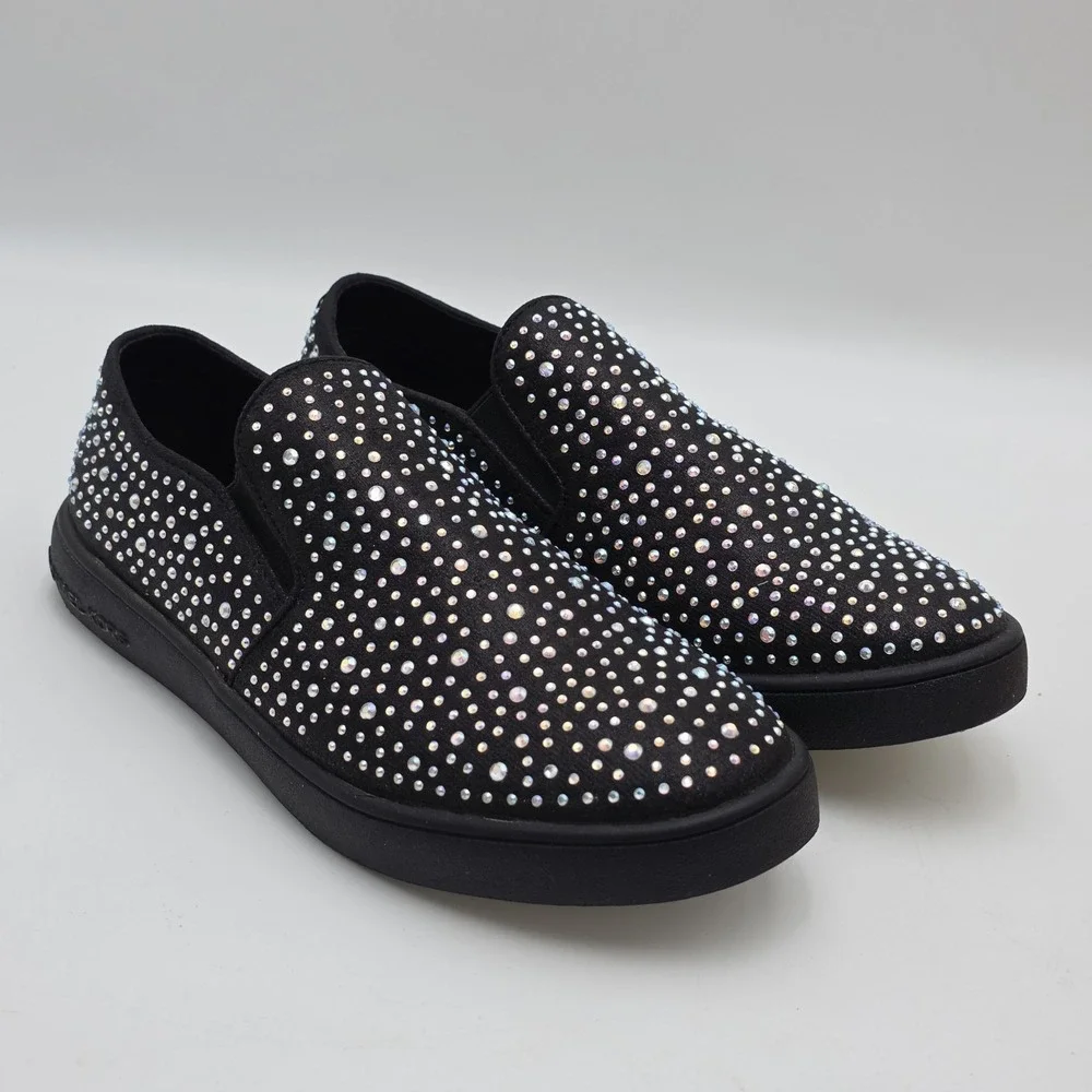 MICHAEL KORS Girls 6Y Women 7.5-8 Jem Tiffany Embellished In Midnight Sparkle